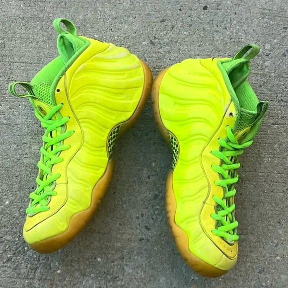 NIKE AIR FOAMPOSITE PRO VOLT NEON YELLOW PENNY ONE 1 624041-700